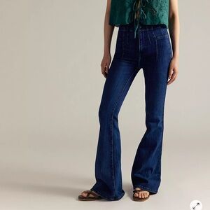 Free People Jayde Flare Stretch Jeans in Night Sky